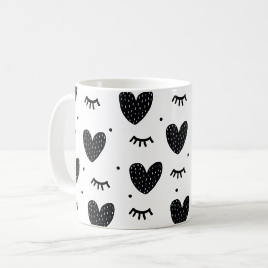 Kunst voor het hart van het hart koffiemok (Voorkant links)