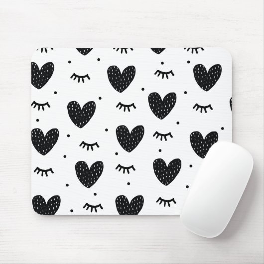 Kunst voor het hart van het hart muismat (Met muis)