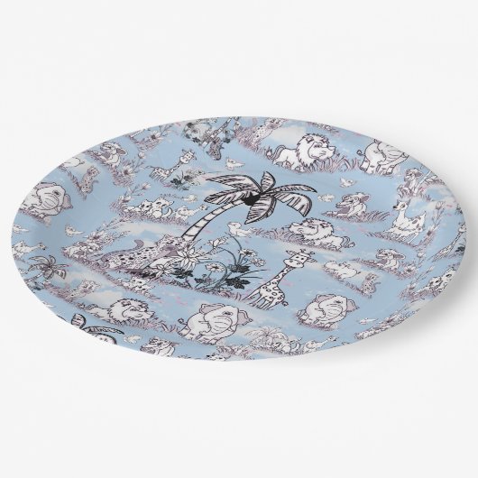 Kunst voor het kleuren van lijnen papieren bordje (Gekanteld)