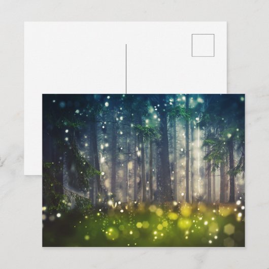 Kunst voor het landschap van de Natuur van de bosb Briefkaart (Voorkant / Achterkant)