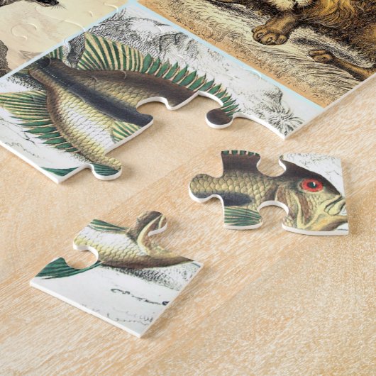 Kunst voor het Oerwoud- en zeebodemblad Legpuzzel (Zijkant)