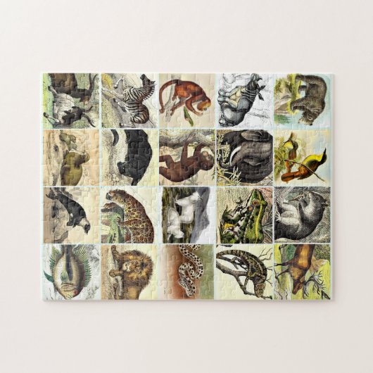 Kunst voor het Oerwoud- en zeebodemblad Legpuzzel (Horizontaal)