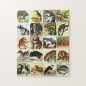 Kunst voor het Oerwoud- en zeebodemblad Legpuzzel (Verticaal)