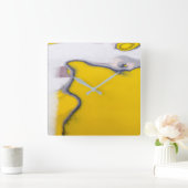 Kunst voor het schilderen van autowrakken vierkante klok (Huis)