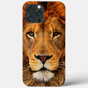 Kunst voor het schilderen van mooie lionkopolie iPhone 13 pro max hoesje