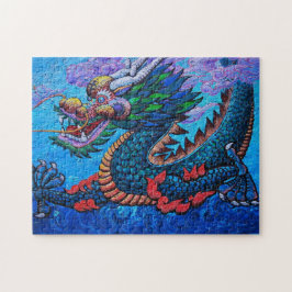 Kunst voor het schilderen van olie uit drakenolie, legpuzzel