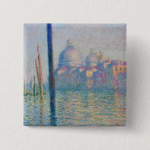 Kunst voor het schilderen van Venetië-monet op het Vierkante Button 5,1 Cm
