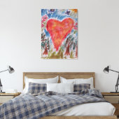Kunst voor het schilderij van het Planet Canvas Afdruk (Insitu (Slaapkamer))