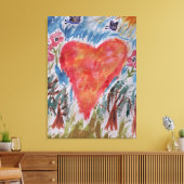 Kunst voor het schilderij van het Planet Canvas Afdruk (Insitu (Woonkamer))