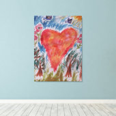 Kunst voor het schilderij van het Planet Canvas Afdruk (Insitu (Houten vloer))