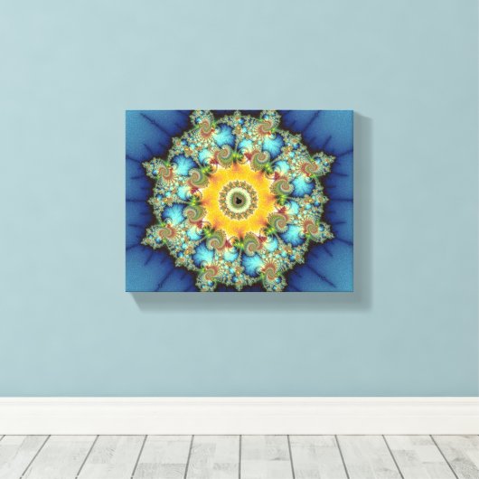 Kunst voor Insular - Mandelbrot Canvas Afdruk (Insitu (Houten vloer))