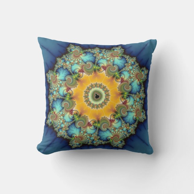 Kunst voor Insular - Mandelbrot Kussen (Voorkant)
