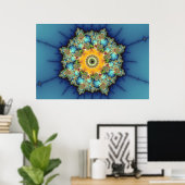 Kunst voor Insular - Mandelbrot Poster (Thuiskantoor)