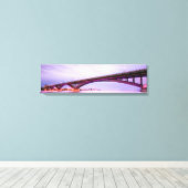 Kunst voor internationale vredesbrug panoramisch c canvas afdruk (Insitu (Houten vloer))
