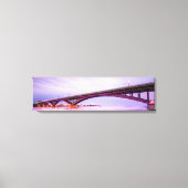 Kunst voor internationale vredesbrug panoramisch c canvas afdruk (Voorkant)