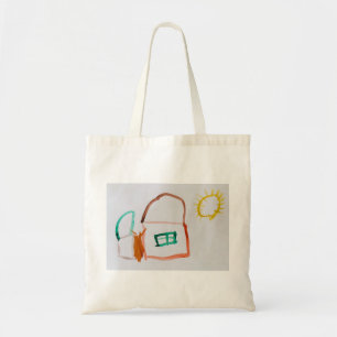 Kunst voor je kind - Vaderdag Cadeaubont voor je m Tote Bag