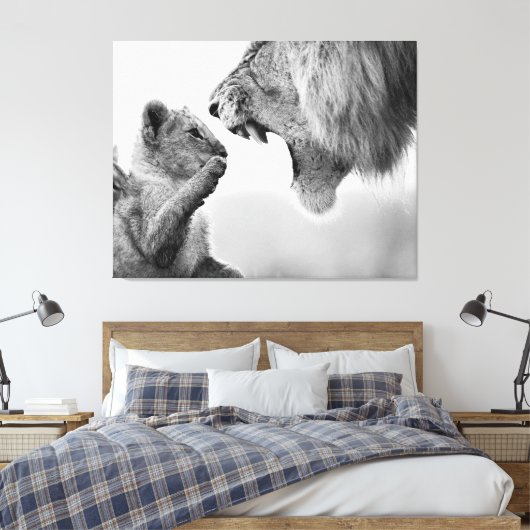 Kunst voor jonge en onverdiende Canvas Afdruk (Insitu (Slaapkamer))