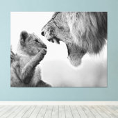 Kunst voor jonge en onverdiende Canvas Afdruk (Insitu (Houten vloer))