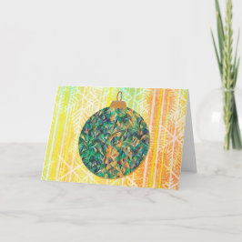 Kunst voor kerstfeestdagen in de flinke en retrofl kaart