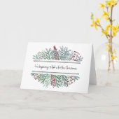 Kunst voor kerstkaart kaart (Gele Bloem)