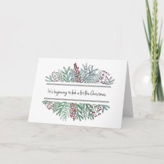 Kunst voor kerstkaart kaart