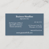 Kunst voor kinderen Caretaker, Nanny, Tutor Visitekaartje (Achterkant)