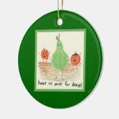 Kunst voor kinderen, groen keramisch ornament (Links)