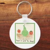 Kunst voor kinderen, groen sleutelhanger (Voorkant)