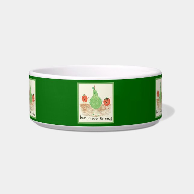 Kunst voor kinderen, groen voerbakje (Voorkant)
