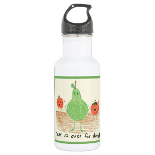 Kunst voor kinderen, groen waterfles