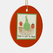 Kunst voor kinderen, rood keramisch ornament (Rechts)