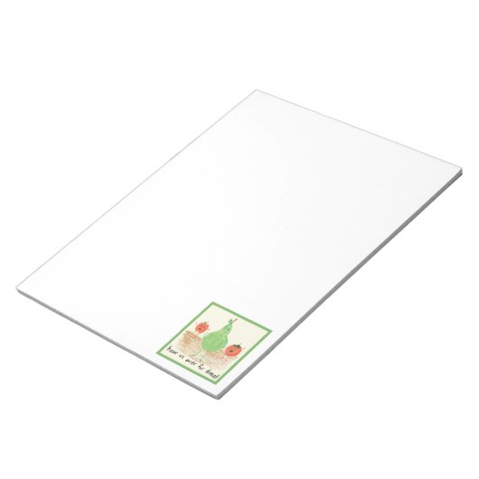 Kunst voor kinderen, rood notitieblok (Schuin)