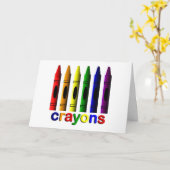 Kunst voor kinderen Wenskaart Kaart (Gele Bloem)