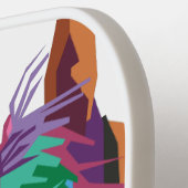 Kunst voor kleurrijke paarden Pop Pickleball Paddle (Links Detail)