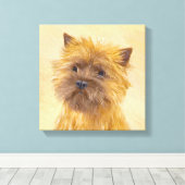 Kunst voor koeienwerpers - Kute Original Dog Art Canvas Afdruk (Insitu (Houten vloer))