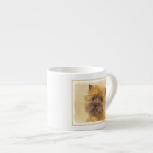 Kunst voor koeienwerpers - Kute Original Dog Art Espresso Kop (Voorkant rechts)