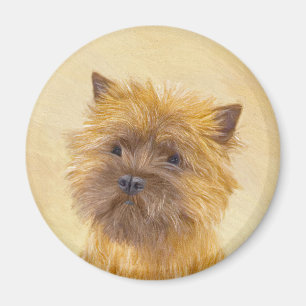 Kunst voor koeienwerpers - Kute Original Dog Art Magneet