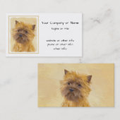 Kunst voor koeienwerpers - Kute Original Dog Art Visitekaartje (Voorkant / Achterkant)