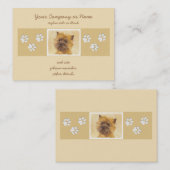 Kunst voor koeienwerpers - Kute Original Dog Art Visitekaartje (Voorkant / Achterkant)