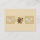 Kunst voor koeienwerpers - Kute Original Dog Art Visitekaartje (Achterkant)