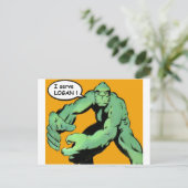 Kunst voor komieboeken briefkaart (Staand voorkant)