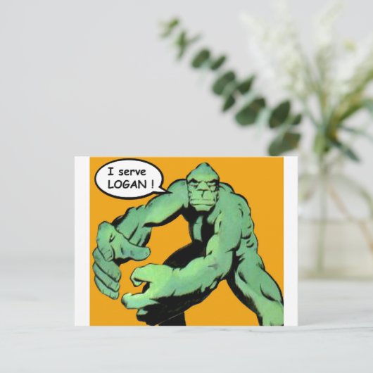 Kunst voor komieboeken briefkaart (Staand voorkant)