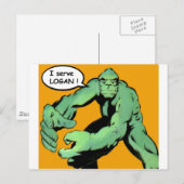 Kunst voor komieboeken briefkaart (Voorkant / Achterkant)