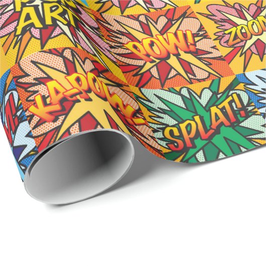 Kunst voor komische boeken Pop Cadeaupapier (Rol Hoek)