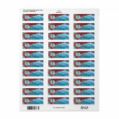 Kunst voor koperstroom en Blauwgroen acrylstroom Etiket (Full Sheet)