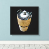 Kunst voor krachtige zendbuizen met omhulde doek canvas afdruk (Insitu (Houten vloer))