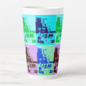 Kunst voor kunstpalletpop latte mok (Voorkant)