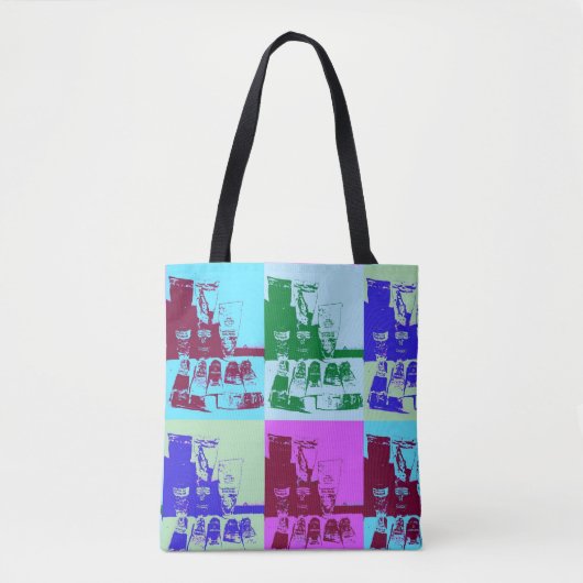 Kunst voor kunstpalletpop tote bag (Voorkant)