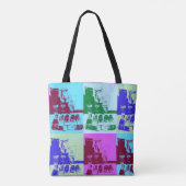 Kunst voor kunstpalletpop tote bag (Achterkant)