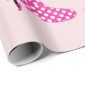 Kunst voor Lady Flamenco Dancers Silhouette Cadeaupapier (Rol Hoek)